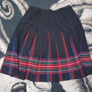 Pendleton Wool pleated plaid ankle skirt 22 W